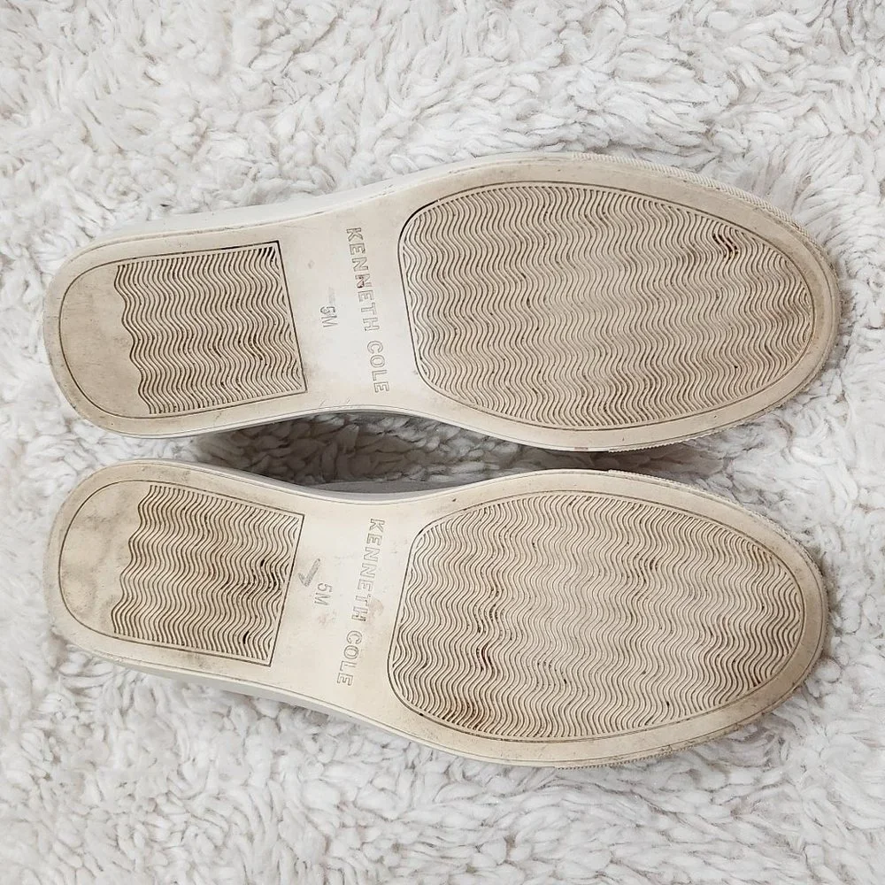 ❤️2/$18 Kenneth Cole New York Kayden Slip On Leather Zip Front Sneaker 5M